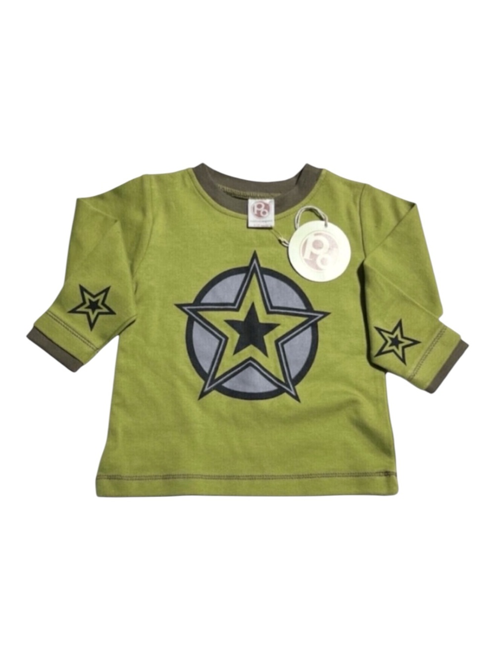 NEW! Positively Organic star graphic long sleeve shirt 6-12 months